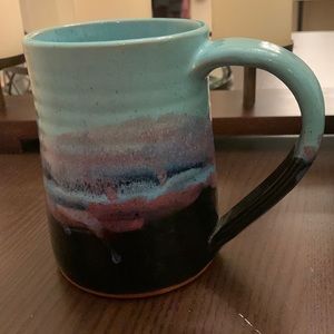 Always Azul Pottery mug Mountain Wave 24 oz